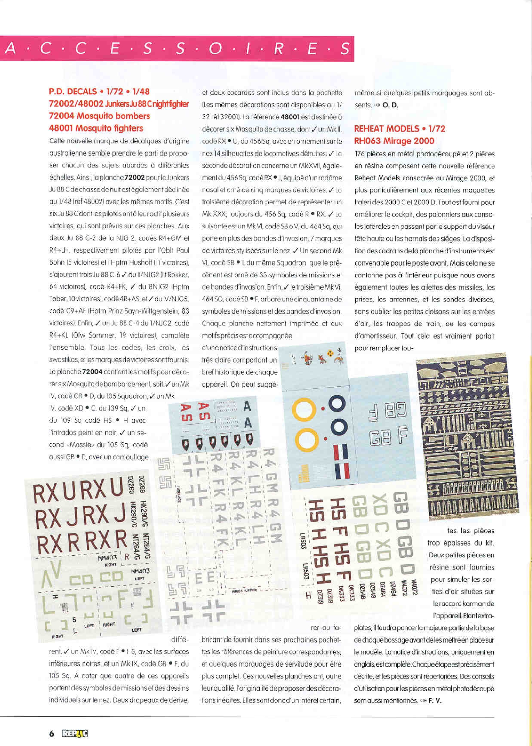 Replic 027 - F-100 Super Sabre, Sukhoi - Su-25K, Dewoitine D1C1